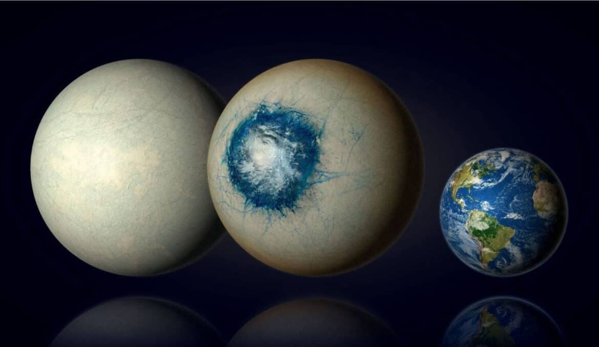 Vue d'artiste d'une exoplanète depuis l'espace